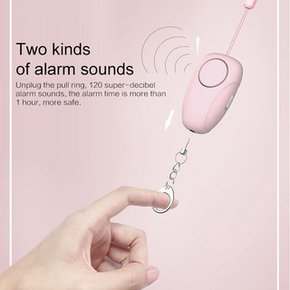 Rechargeable battery powered Women's self defense alarm  siren keychain for girls