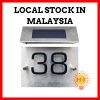 Solar Powered House Number Door Plate COD LED Light Doorplate