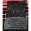 Solar Powered House Number Door Plate COD LED Light Doorplate