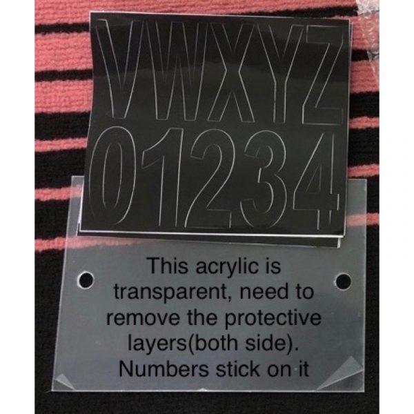 Solar Powered House Number Door Plate COD LED Light Doorplate