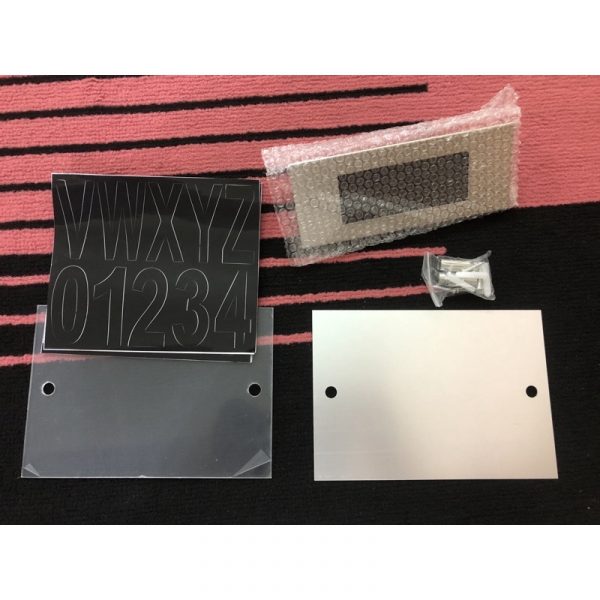 Solar Powered House Number Door Plate COD LED Light Doorplate