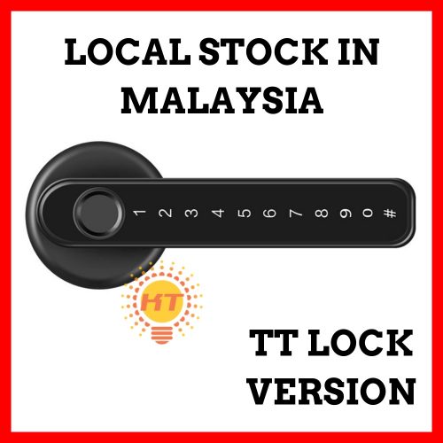 TTlock APP Bluetooth Biometric fingerprint lock with Keys Digital Smart door lock Electronic Handle