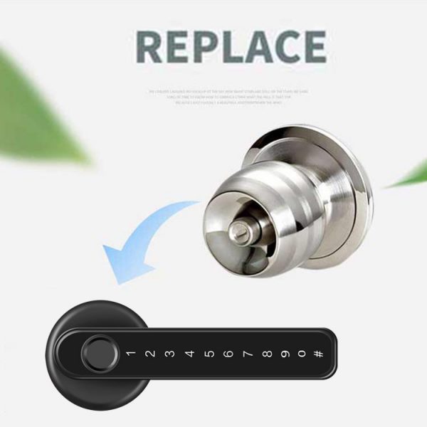 TTlock APP Bluetooth Biometric fingerprint lock with Keys Digital Smart door lock Electronic Handle