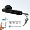 TTlock APP Bluetooth Biometric fingerprint lock with Keys Digital Smart door lock Electronic Handle