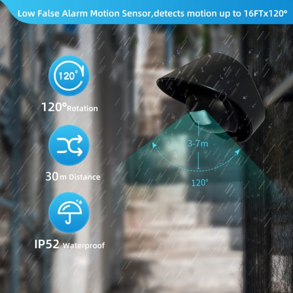 Wireless Motion Sensor Door Bell with Separate unit Chime
