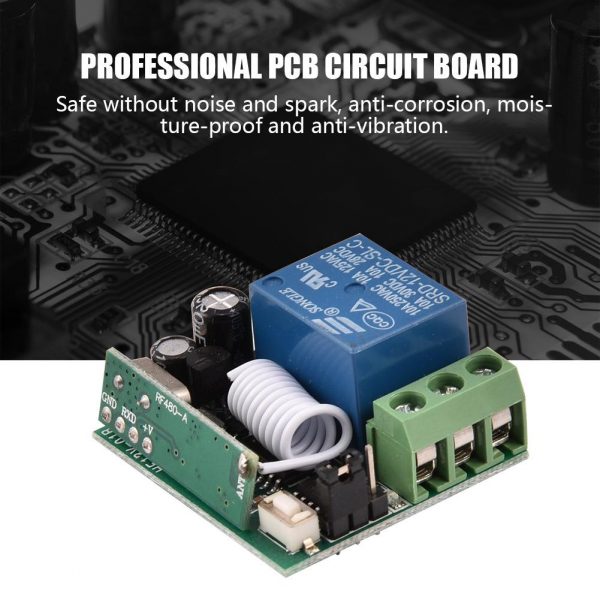 12V DC 433mhz RF relay module inching self-locking