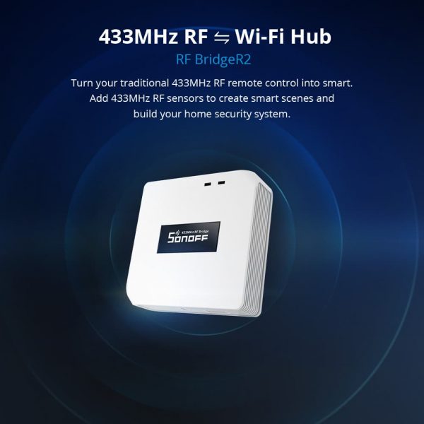 Sonoff RF Bridge R2 WiFi 433MHz Remote APP Control