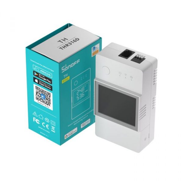 Sonoff Th Origin Elite 16A/20A Wifi Smart Switch Temperature and Humidity Monitoring Switch TH16