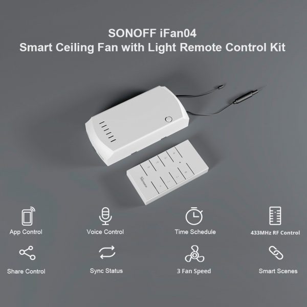Sonoff IFan04: Wi-Fi Ceiling Fan And Light Controller