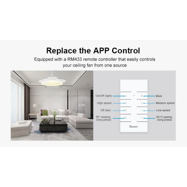 Sonoff IFan04: Wi-Fi Ceiling Fan And Light Controller