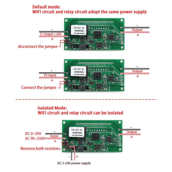 Sonoff SV Safe Voltage WiFi Wireless Switch Module