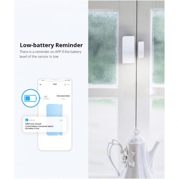 Sonoff DW2 Wi-Fi Wireless Door Window Sensor