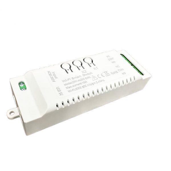 eWeLink DC 2 Channel 12V Self Locking/ Inching/ Interlock Relay Module Wifi Switch auto gate