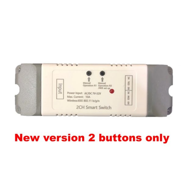eWeLink DC 2 Channel Pro 12V auto gate Self Locking Inching Interlock Relay Module Wifi Switch