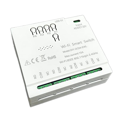 eWeLink 4CH DC Inching Module Wireless Switch Relay Module