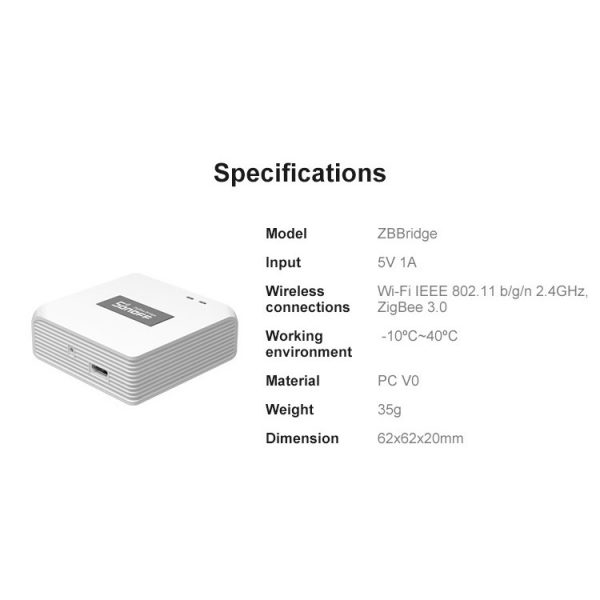 SONOFF Zigbee Bridge / Bridge-P Pro gateway Zigbee 3.0