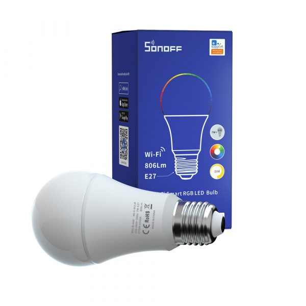 SONOFF LED Bulb B05-B-A60 Wi-Fi Smart 806LM E27 RGB+WW+CW Smart Light Bulb