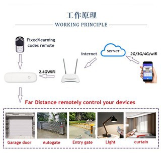 eWeLink App WIFI RF Remote Autogate Smart Phone auto gate opener controller