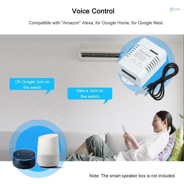 Ewelink TH16 TH-16 Smart Wifi Switch 16A/3500w Monitoring Temperature Wireless Home Automation