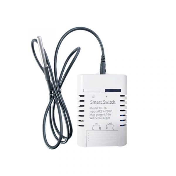 Ewelink TH16 TH-16 Smart Wifi Switch 16A/3500w Monitoring Temperature Wireless Home Automation