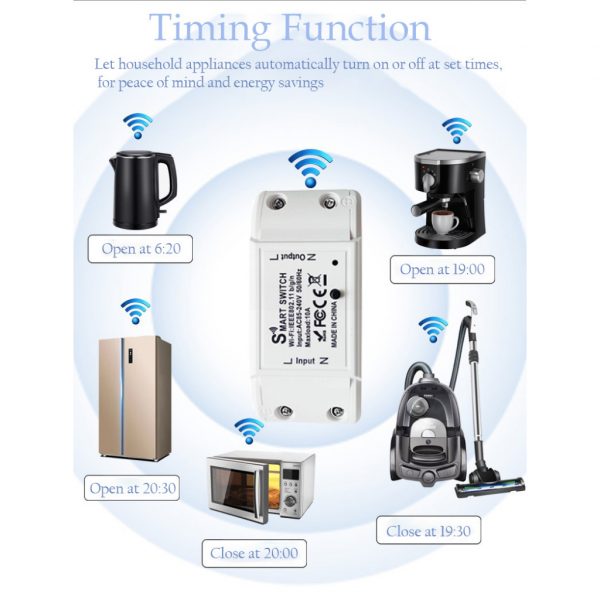 Ewelink Wifi+BLE Relay Switch and 1, 2, 3 Gang 2.4ghz Remote