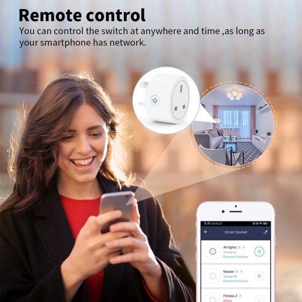 Cozylife App Homekit WiFi Smart UK Plug Socket with Power Monitoring Easy-to-Use Home Automation