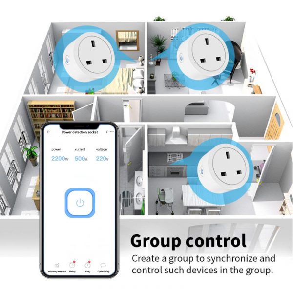 eWelink App Wifi Smart Socket with Power Monitoring 16A