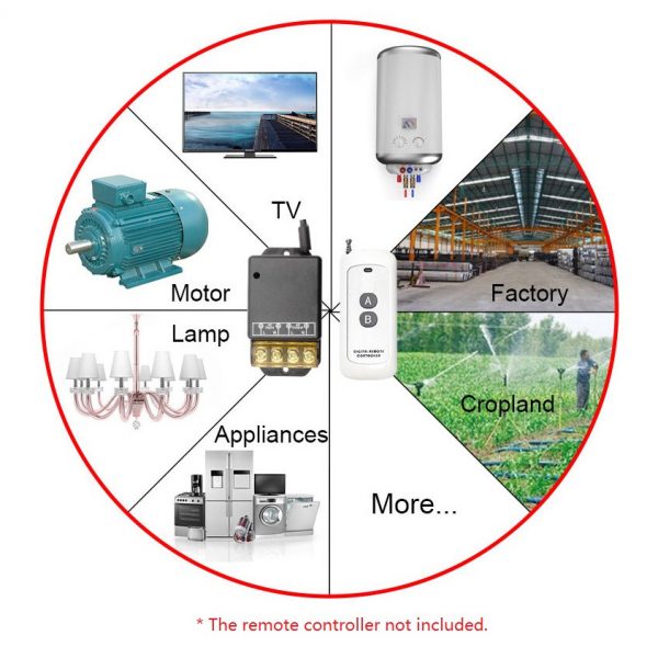 High-Powered 30A 433MHz RF Relay Switch