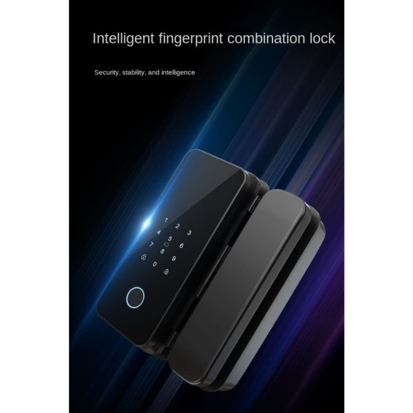 Tuya / Smart Life Bluetooth Glass Door Lock Digital Biometric Fingerprint