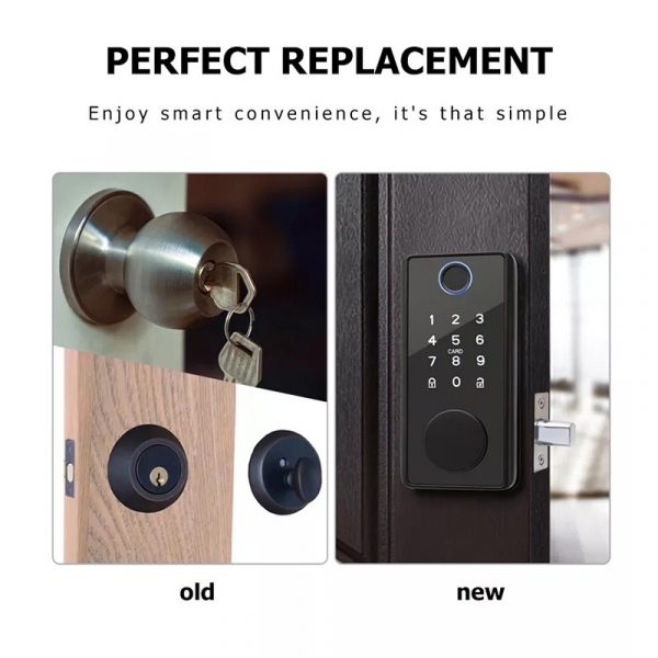 TTLock app Deadbolt Smart Door Lock fingerprint card passcode