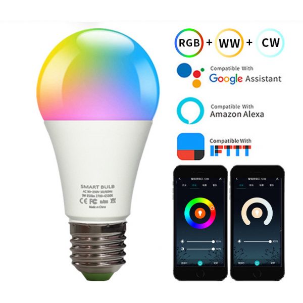 Cozylife Homekit RGB Light Bulb E27 Smart App Controlled Energy Efficient Multi Colors LED Lighting