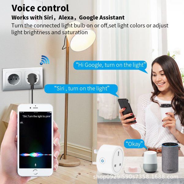 Cozylife App Homekit WiFi Smart UK Plug Socket with Power Monitoring Easy-to-Use Home Automation
