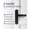 Tuya/smart life app Bluetooth double sided rechargeable Fingerprint & Password Door Lock