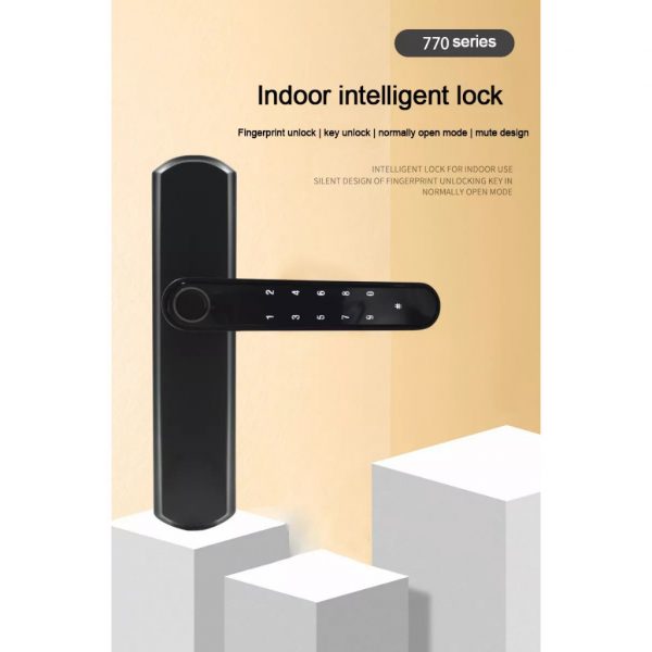 Tuya/smart life app Bluetooth double sided rechargeable Fingerprint & Password Door Lock