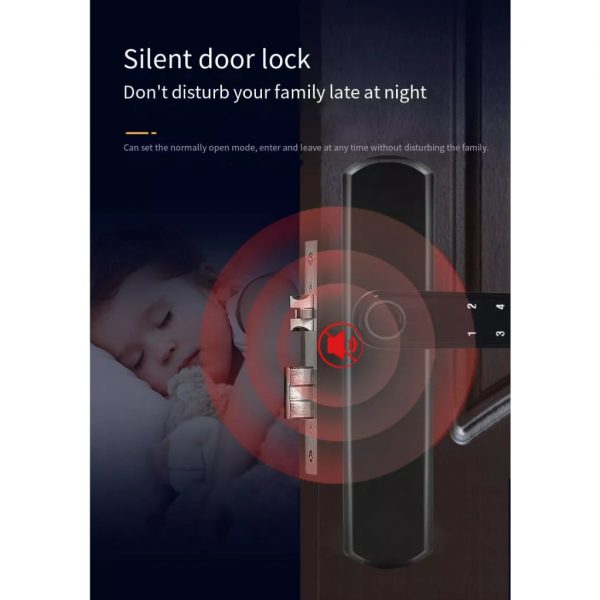 Tuya/smart life app Bluetooth double sided rechargeable Fingerprint & Password Door Lock