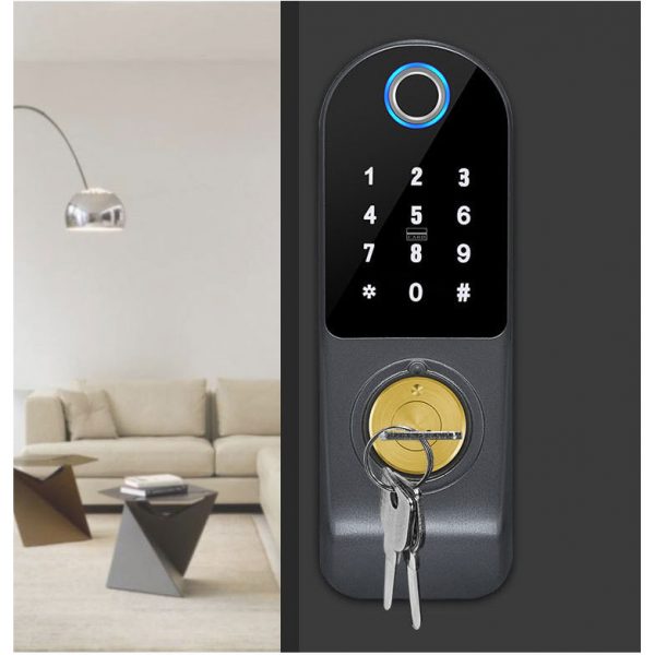 TTlock App Smart Double Side Fingerprint Lock for grille door