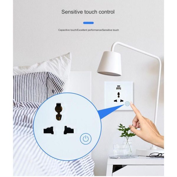 eWeLink WiFi Smart Socket with 3-Pin Universal Socket USB Type C Port App Control Home Automation