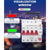 Smart life app 4p 63a 3 phase Smart meter circuit breaker
