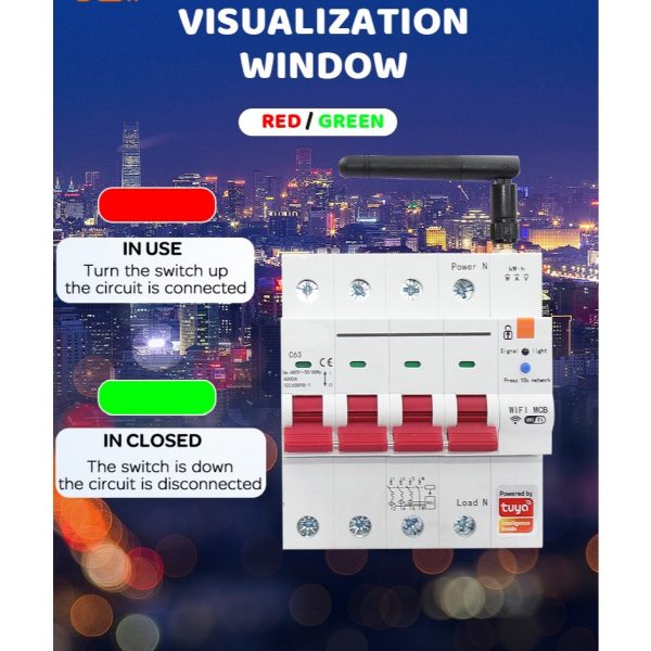 Smart life app 4p 63a 3 phase Smart meter circuit breaker