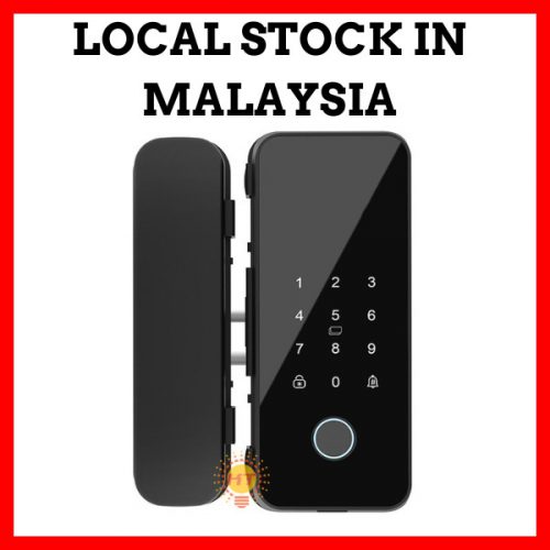 Tuya / Smart Life Bluetooth Glass Door Lock Digital Biometric Fingerprint