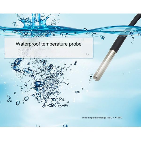 DS18B20 Temperature Sensor with AL010 RJ11 Adapter - Compatible with Sonoff TH Series