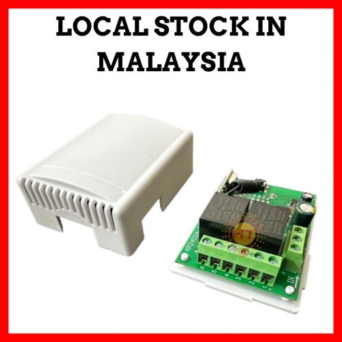 433MHz RF DC 6V-24V Relay Module 2CH Inching Self-locking Latched