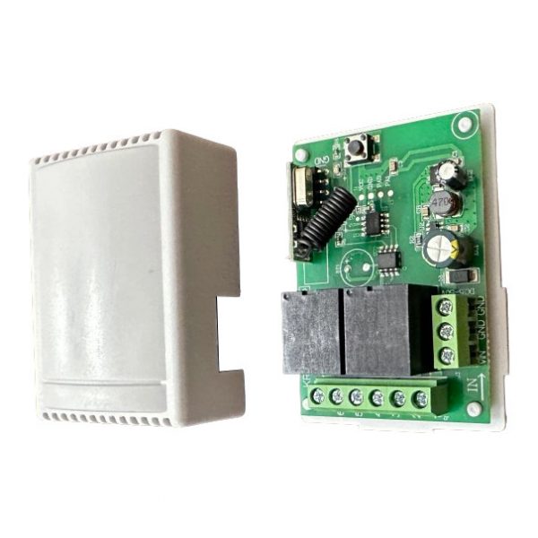 433MHz RF DC 6V-24V Relay Module 2CH Inching Self-locking Latched