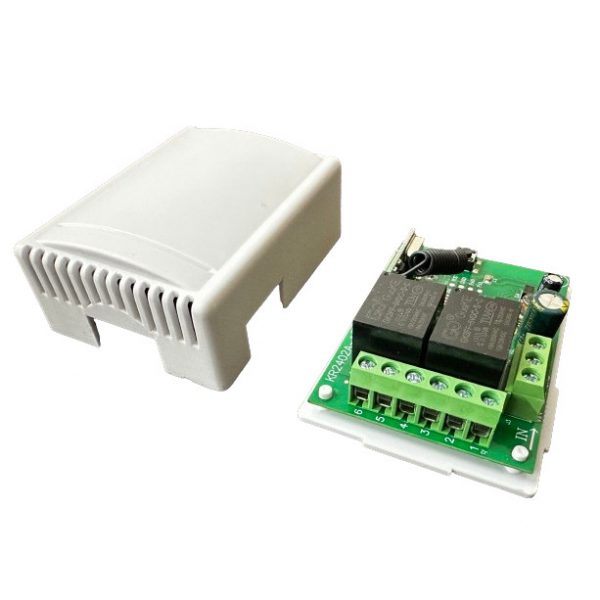433MHz RF DC 6V-24V Relay Module 2CH Inching Self-locking Latched