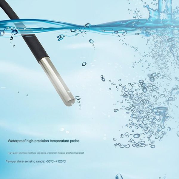 DS18B20 Temperature Sensor with AL010 RJ11 Adapter - Compatible with Sonoff TH Series