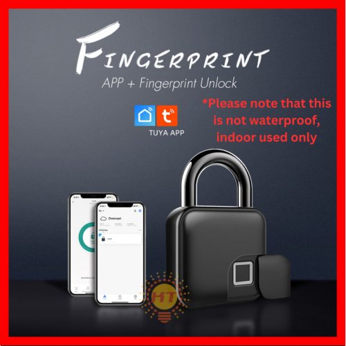 Smart Life App Bluetooth Fingerprint Padlock Keyless Security