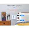 eWeLink WiFi Smart Socket with 3-Pin Universal Socket USB Type C Port App Control Home Automation