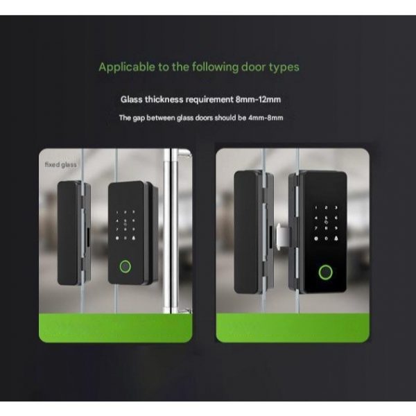 TTLock App Smart Glass Door Lock
