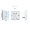 eWeLink WiFi Smart Socket with 3-Pin Universal Socket USB Type C Port App Control Home Automation
