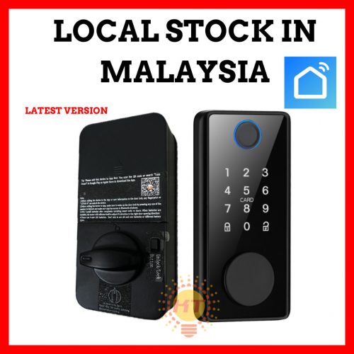 Smart Life Tuya Electronic Bluetooth Door Deadbolt Smart Lock Biometric Fingerprint Digital Password